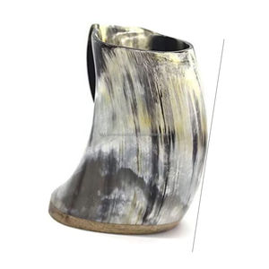 Taza de cuerno hecha a mano Trinkhorn de la famosa ágata artesanal Tayyab DE LA India - Product Image 3