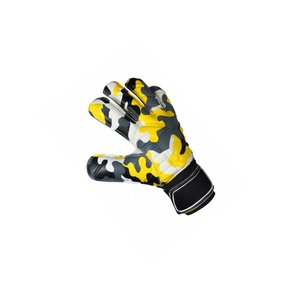 Custom Football Goalkeeper Gloves PU <b>Full</b> Finger Non <b>Slip</b> Breathable Adjustable Wrist Strap Hook Loop Closure Camouflage Print - Product Image 3