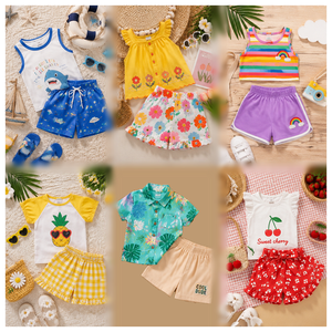 Ensembles de Vêtements pour Enfants Hot Selling Profit King – Tenues d'Été Garçons & Filles Multi-Styles, Stock Mixte 0-12 Ans CN/GUA Modèle 2026.7 - Product Image 5