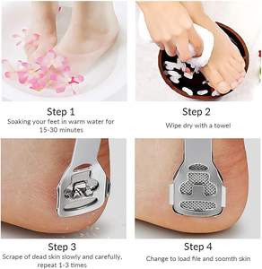 Removedor de Callos de Pies de Alta Resistencia - Herramienta de Acero Inoxidable con Borde de Cuchilla para Talones Agrietados y Piel Dura, Duradero para Pedicura - Product Image 4