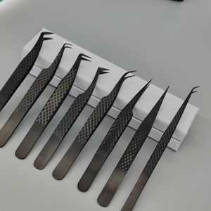 Pince à épiler de précision en acier inoxydable de style coréen, à pointe fine, pour cils, fournitures de beauté, logo personnalisé, options multicolores - Product Image 3