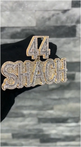 Joyería para Raperos, Colgante de Plata de Ley 925 con Diamante Moissanita para Hombre, Oro Rosa de Dos Tonos, Cierre de Corazón, Colgante con Nombre Personalizado - Product Image 5