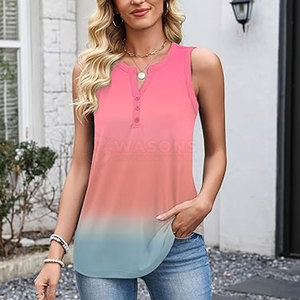 Camiseta sin mangas de diseño moderno para mujer, tela ligera y transpirable con ajuste cómodo para uso activo y casual. - Product Image 4