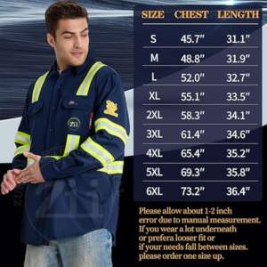 Camisa de Soldadura Resistente al Fuego FR, Talla M, Negra, Mangas de Algodón, Resistencia al Calor de 300-500°C, Costuras Soldadas, Cuello Redondo, para Mecánicos - Product Image 5