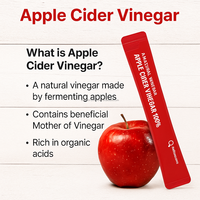 Sirop de vinaigre de cidre de pomme biologique coréen OEM, 14 sachets de 15 ml, formule concentrée pour adultes, améliore l'immunité, végétalien et naturel