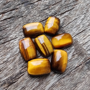 AAA Tiger Eye Rectangle Cabochon Flat <b>Back</b> Gemstone Polished Yellow Mineral Stones For Jewelry Making - Product Image 5