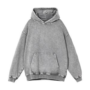 Sudadera con Capucha Personalizada con Lavado Ácido, Gruesa, Estilo Vintage, OEM, para Marca Privada, Ropa Urbana - Product Image 4