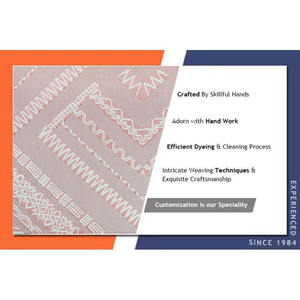 Offre Spéciale motif géométrique coton tissé tapis tissé à la main tapis de zone de tissage plat pour décor scandinave dans la chambre ou le salon - Product Image 6