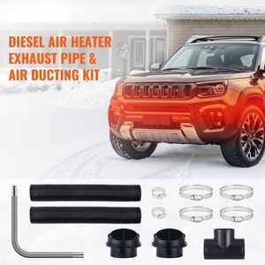 Tubo Flessibile Estensibile da 3 Pollici per Riscaldatore Diesel, Tubo di Scarico in Acciaio Inox da 1 Pollice, Connettore a T con 2 Prese d'Aria, Componenti per Sistemi HVAC - Product Image 2
