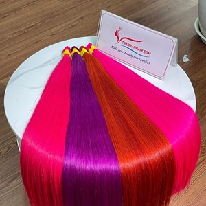 HOT SELLING Vietnamese Human Hair Extensions Bulk Bone Straight High Quality No Shedding No <b>Tangles</b> Factory Price Large Stock - Product Image 4