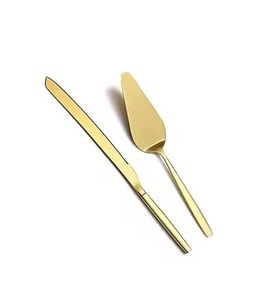 Hotel <b>Cake</b> <b>Slice</b> Set Metal Knife and Server Stainless Steel Dessert Server Tableware - Product Image 3