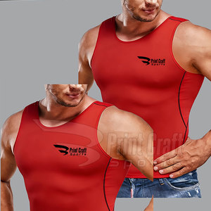 <b>Customized</b> Your Own <b>Design</b> Sleeveless <b>Compression</b> <b>Shirts</b> Quick Dry Sleeveless <b>Compression</b> <b>Shirts</b> - Product Image 4