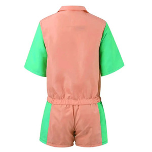 Conjunto corto de sudadera con capucha y cortavientos de bloque de color personalizado 2026, con cremallera funcional, ligero, de nailon, para hombre, chándal de corte holgado. - Product Image 5