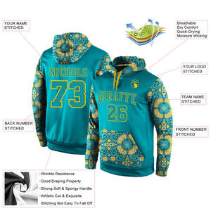 Custom Stitched All Over Sublimation Print Trendy Design Hot <b>Sale</b> 2026 Casual Temperament Long-Sleeved Pullover Hoodie - Product Image 2