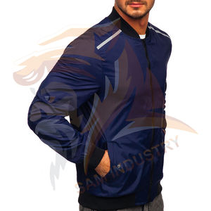 Chaqueta Bomber de Invierno para Hombre, Personalizada al por Mayor, de Alta Calidad, Hecha de Algodón, con Logotipo Bordado Personalizado - Product Image 2