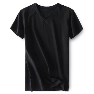 Camiseta de Hombre de Alta Calidad, Color Sólido, para Adultos, Transpirable y de Secado Rápido, 100% Algodón, Informal - Product Image 1