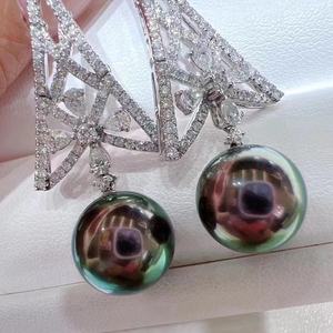 Pendientes Colgantes de Perlas de Agua Dulce con Cuentas de Mantou de Alta Calidad para Mujer, Joyería Fina de Lujo con Gran Sensación - Product Image 3