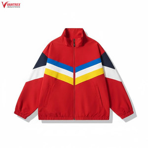 Custom ZIP Up Retro Soccer <b>Jacket</b> With Piping Blank Lightweight Softshell Nylon <b>Track</b> <b>Jacket</b> Windbreaker <b>For</b> <b>Men</b> - Product Image 5