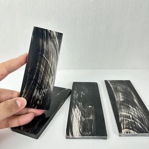 Placas de Cuerno de Búfalo Negro Natural para Empuñaduras de Cuchillos, Losas de Cuerno Pulido para Fabricación de Cuchillos y Empuñaduras Artesanales - Product Image 1
