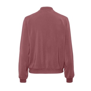 Chaqueta Bomber de Mujer, Color Sólido, Impermeable, Ligera, Tejido con Memoria, Cierre de Cremallera, Cuello Alto, Invierno - Product Image 3