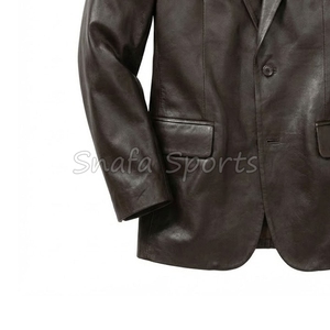 เสื้อโค้ทหนังผู้ชายสำหรับฤดูหนาว ดีไซน์ทันสมัย พรีเมียม หนังแท้ คลาสสิก อุ่นสบาย ทนทาน ยาว แฟชั่นอินเทรนด์ หรูหรา เหมาะสำหรับใส่ลำลอง - Product Image 4