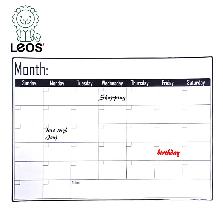 12x17" Magnetic Monthly Planner for Schedule