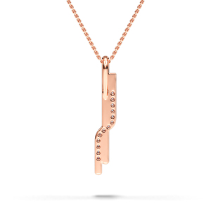 Pendentif en diamant cultivé en laboratoire de qualité supérieure avec chaîne en or, platine, argent, collier de bijoux fins pour femmes, style classique et élégant - Product Image 5