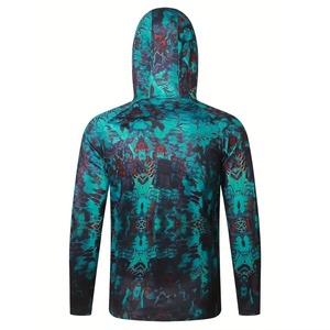 Sudadera con Capucha de Manga Larga para Hombre, Cómoda, para Actividades al Aire Libre, 100% Poliéster, Protección UV UPF 50+, Secado Rápido, para Pesca - Product Image 2