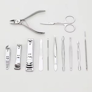 Morje Surgical 12In 1 Stainless Steel <b>Nail</b> Kit With Pink Floral Case Portable Manicure <b>Set</b> For Adults - Product Image 2