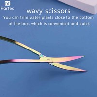 Kit d'outils d'aquascaping en acier inoxydable à prix d'usine pour l'aquarium : ciseaux, pinces et nettoyeur pour plantes aquatiques vivantes