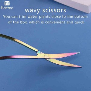 ชุดเครื่องมือจัดสวนใต้น้ำสแตนเลสราคาโรงงาน ชุดกรรไกรตัดแต่งพืชน้ำมืออาชีพ แหนบ และอุปกรณ์ทำความสะอาดตู้ปลา - Product Image 2