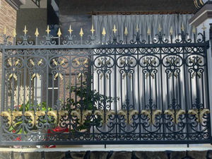 Paneles de Cerca de Hierro Forjado Clásicos Modernos para Casas, Cercas Decorativas para Jardín Exterior, Diseño de Lujo Personalizado, Recubrimiento en Polvo, 3 Años de Garantía - Product Image 2