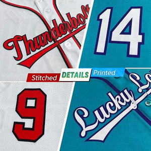 Maillots de baseball pour hommes sur mesure, respirants, 100% polyester, vêtements de sport, chemises de baseball à boutons sur le devant, impression par sublimation - Product Image 6