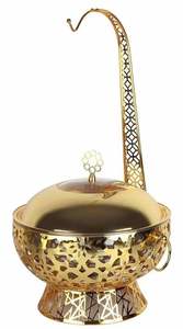 Recipiente para calentar comida tipo buffet, calentador de alimentos con aislamiento, calentador de alimentos chapado en oro. - Product Image 5