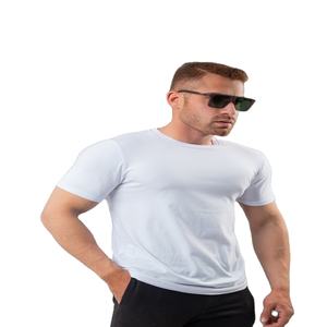 Camisetas de Jersey Lisas Casuales para Hombre, 100% Algodón, 180 Gramos, Talla Grande, Manga Corta, Cuello Redondo, Transpirables, de Secado Rápido, Comprimidas - Product Image 1