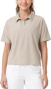 Camiseta Polo de Manga Corta para Mujer, Color Sólido, Tejido de Punto Informal, Transpirable, 100% Algodón, Largo Regular, Venta al Por Mayor - Product Image 2