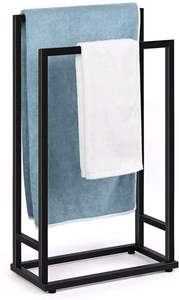 Porte-serviettes métallique autoportant pour salle de bain, séchoir à serviettes efficace - Product Image 5