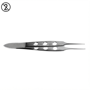 Pinzas para Tejidos Bishop-Harmon de 0.8 mm, Instrumento Desechable de un Solo Uso, Pinzas Quirúrgicas Oftálmicas de Acero Inoxidable, Pinzas de Precisión para Tejidos - Product Image 2