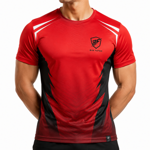 T-shirt tendance pour homme, coupe classique, sublimation, couleurs personnalisées, logo personnalisé, séchage rapide, respirant, tissu en toile résistant - Product Image 1