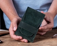 Étui de montre en cuir, pochette de protection de voyage, organisateur personnalisé, protecteur de style japonais pour femme, de haute qualité, forme enveloppe, sur mesure
