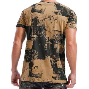 Vêtements OEM 100% coton, t-shirts décontractés pour hommes, imprimés tie-dye personnalisés, design tendance, grandes tailles, prix de gros, vêtements d'été - Product Image 3