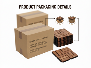 12 Slats Acacia Deck <b>tile</b> Natural Wood <b>tile</b> Interlocking <b>Tile</b> Made in Vietnam - Product Image 5