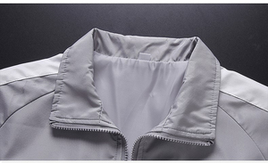 Ensemble de survêtement coupe-vent léger imprimé de qualité supérieure pour homme, idéal pour l'automne, 2 pièces, avec logo personnalisé - Product Image 5