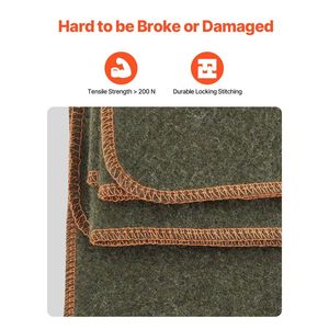 Grande couverture de camping en laine, imperméable, coupe-vent, ignifuge, idéale pour les pique-niques en plein air et la randonnée, équipement de sécurité et de survie - Product Image 4