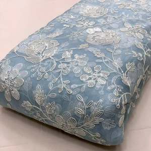 Wholesale Supply Sequin Embroidery <b>Fabric</b> Export Quality Mesh Net Garment Textile For Importers And Bulk Buyers For Sale - Product Image 2