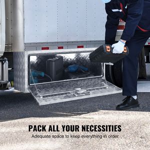 Cassetta Portautensili in Alluminio Rinforzato 36 X 14 X 16 per Sottoscocca Camion, con Piastra Diamantata e Chiavi di Blocco, Resistente all'Acqua - Product Image 5