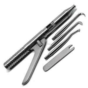 Removedor de Coronas Dentales, Herramienta Manual de Acero Inoxidable con Empuñadura Moleteada y Puntas Intercambiables para Cirugía Ortodóntica - Product Image 1