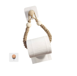 Rope Toilet Paper Hanger Metal <b>Hook</b> Home Storage & Organizers Crafts Outdoor Accessories Multi-purpose Wall Organizers - Product Image 2