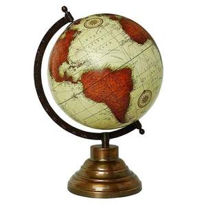 Globe Terrestre Traditionnel en Métal pour Bureau, Globe Décoratif Durable et Élégant, Décoration d'Intérieur, Style Art Moderne, Éducatif - Product Image 5