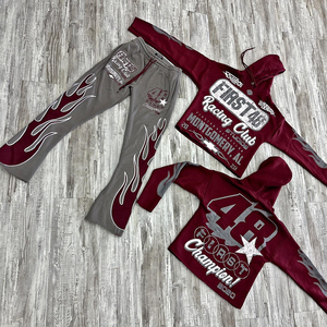 Chándal Reversible de Invierno con Capucha y Logotipo Personalizado Serigrafiado de la Mejor Calidad para Unisex en Muchos Colores, 100% Algodón Felpa - Product Image 1